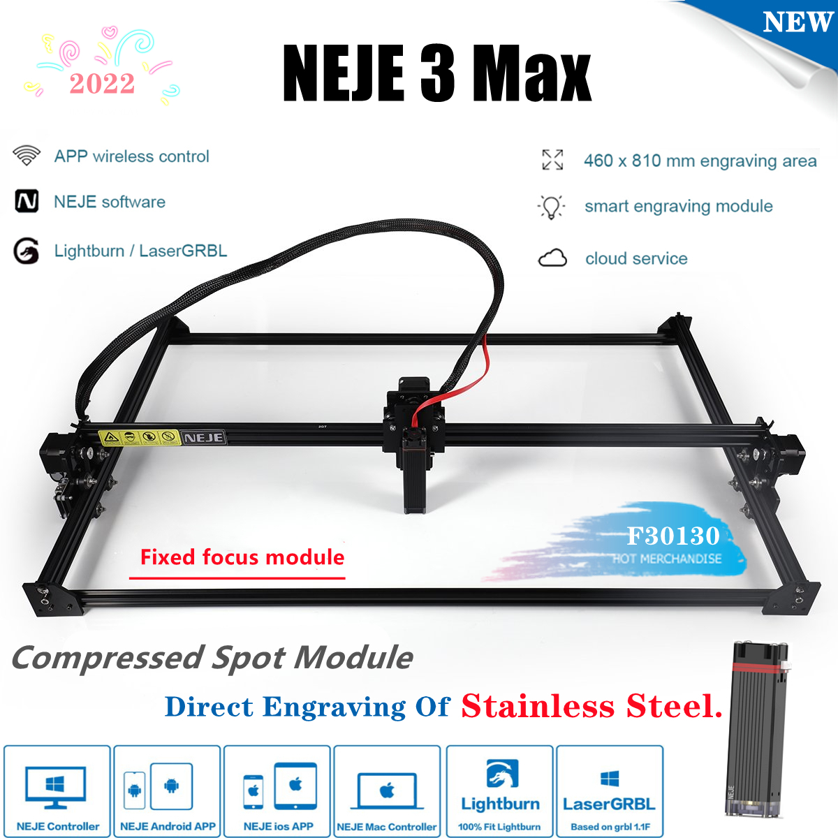 NEJE-3 Max 80W CNC A40640   Ŀ  ..